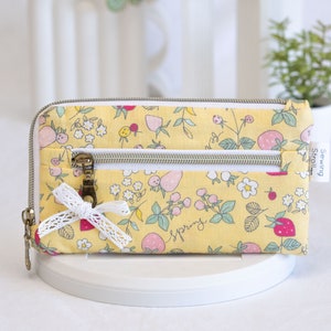 DIY Wallet "April" PDF Sewing pattern, Video tutorial and Written instruction (6 card slots, Bill compartment and coin purse )
