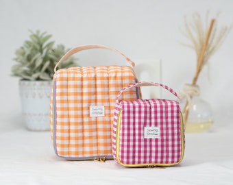 Makeup Bag PDF Sewing Pattern | Amelia | Square Cosmetic Bag | 2 Sizes