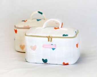 Quilted Toiletry Bag Sewing Pattern: Bettie Zip Pouch (PDF Pattern)