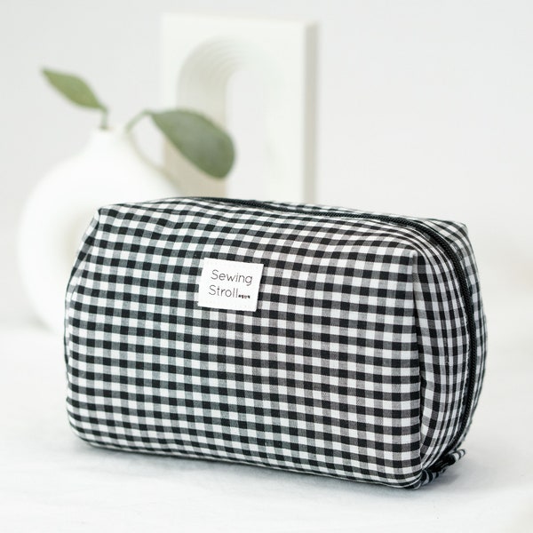 DIY Makeup bag "LENA" PDF Sewing template pattern with youtube tutorial