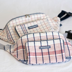 Fanny Pack Belt bag Sewing PDF Patterns &quot; Milio&quot; Sewing Pattern + Video tutorial + Written instructions