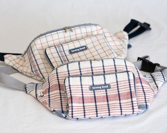 Fanny Pack Belt bag Sewing PDF Patterns " Milio" Sewing Pattern + Video tutorial + Written instructions