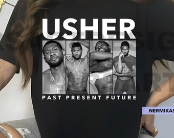 Usher t-shirt Usher world tour shirt Usher past present future world Tour shirt Usher t-shirt Usher fan merch Usher concert Usher gift