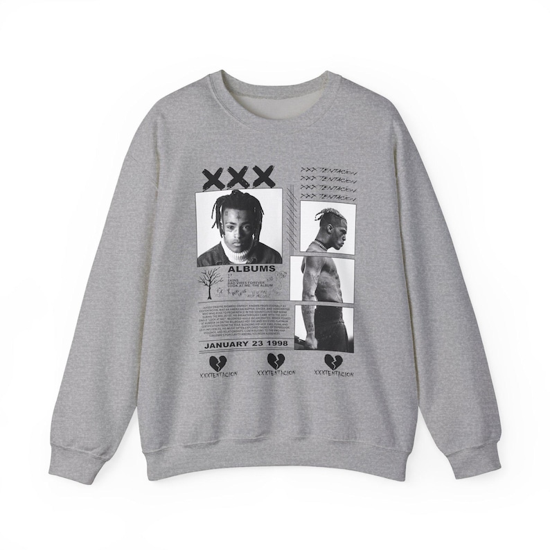 Tacion Rapper X.xxten.tacion Poster Sweatshirt Fan: Rapper Music Concert Merch - Etsy