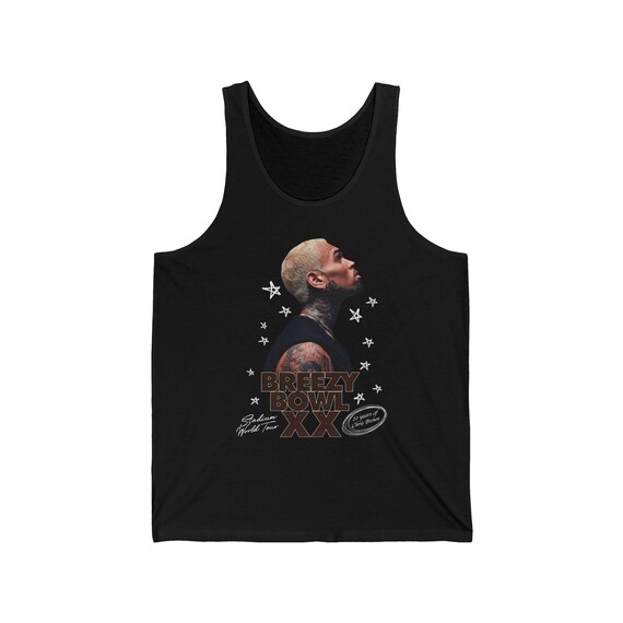 Chris Brown t-shirt fan Chris Brown breezy bowl Tour shirt Chris Brown print t-shirt Chris Brown fan merch Chris Brown concert Jersey Tank