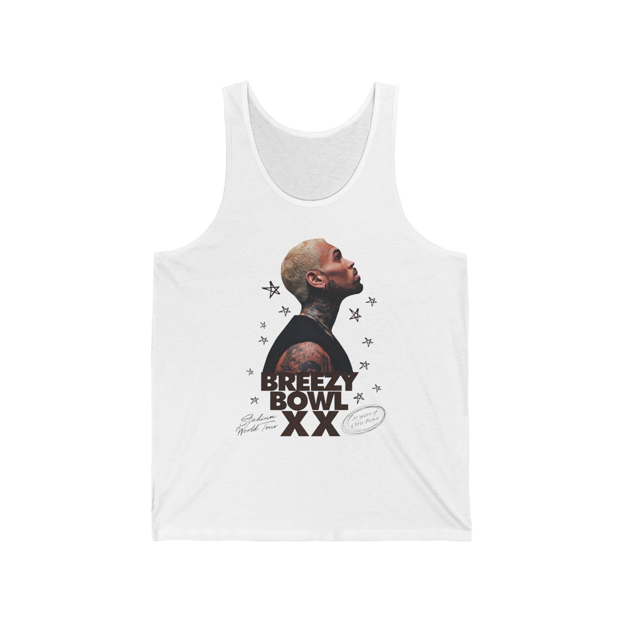 Chris Brown t-shirt fan Chris Brown breezy bowl Tour shirt Chris Brown print t-shirt Chris Brown fan merch Chris Brown concert Jersey Tank