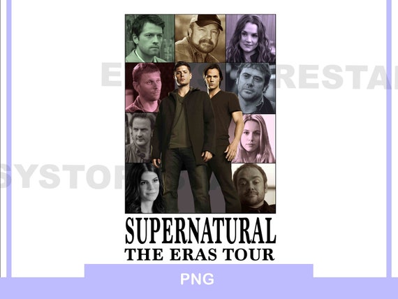 Supernatural png print eras tour Dean Winchester Sam Winchester png digital  t-shirt shirt iron on transfer Supernatural merch gift