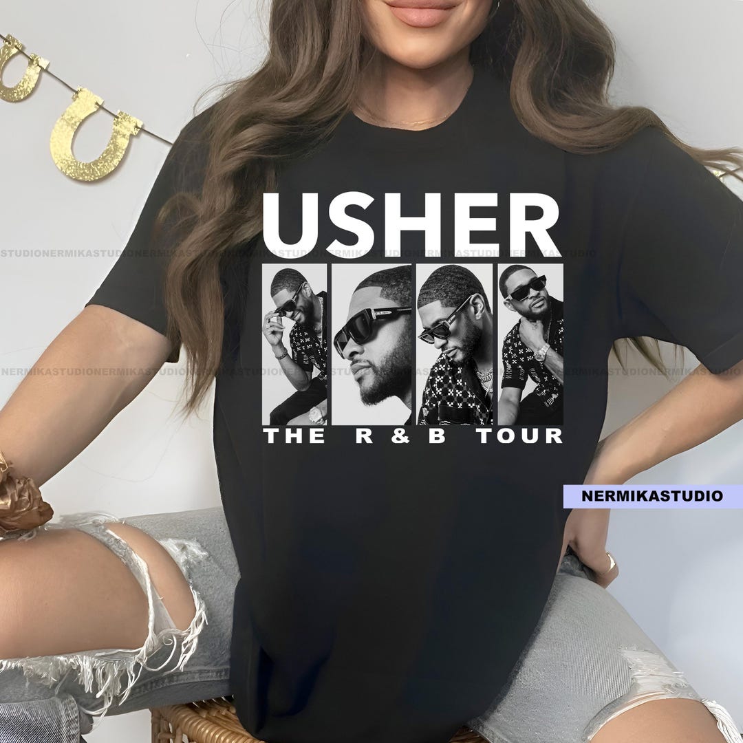 Ru R&b Usher R&B World Tour Concert T-shirt Fan Merch Top - Etsy