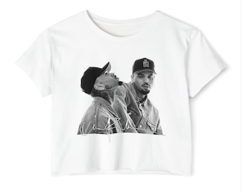 Chris Brown Tour Crop Top: Relaxed Fit Concert Shirt