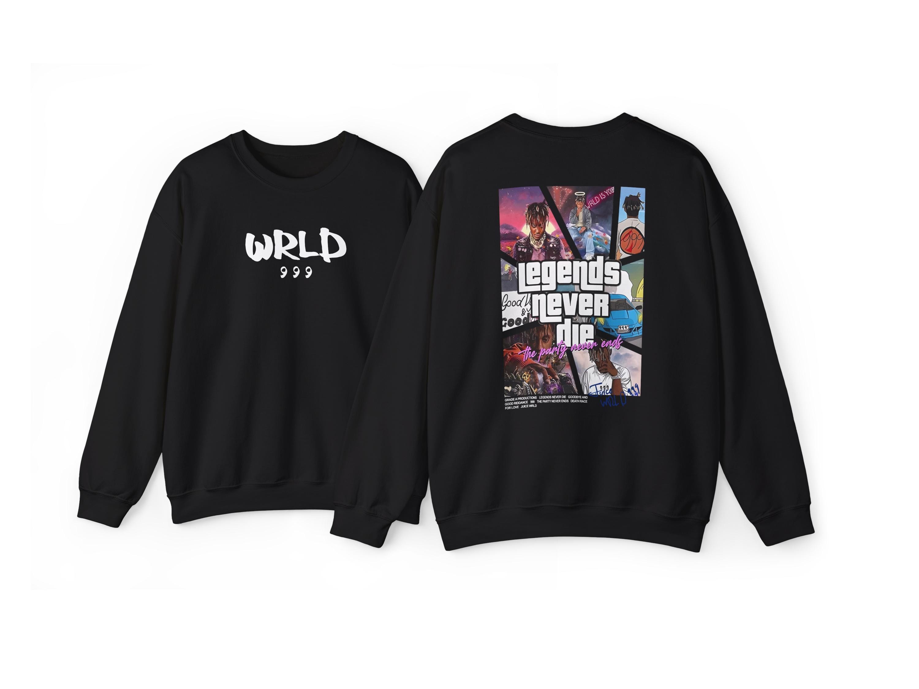 T-shirt Juice WRLD Legends Never Die – Couverture Album – Style Hip-hop – Neuf Avec étiquettes