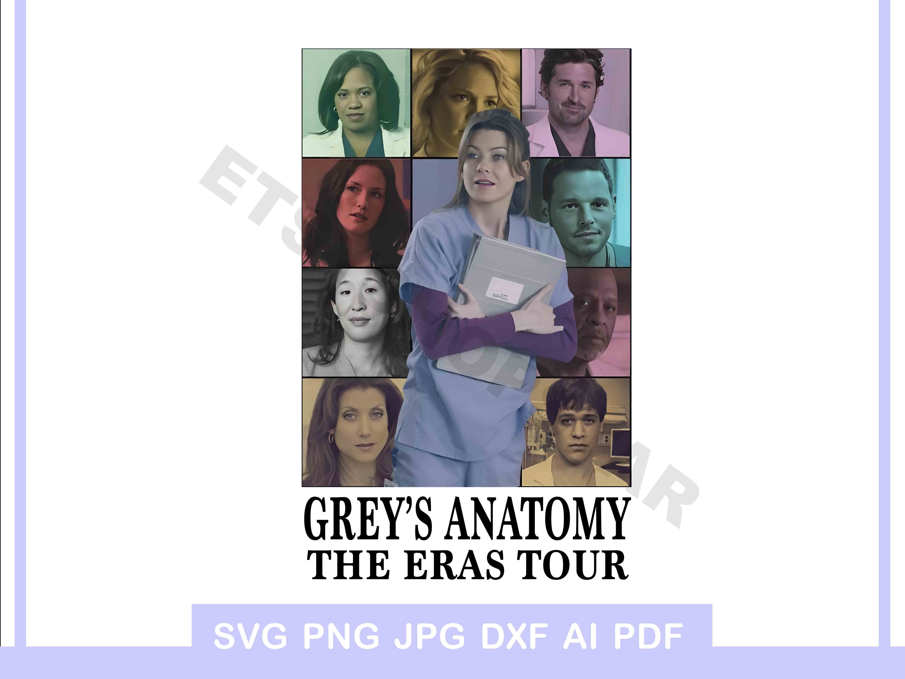Greys Anatomy Eras Tour Png Greys Anatomy Print Png Digital Taylor ...