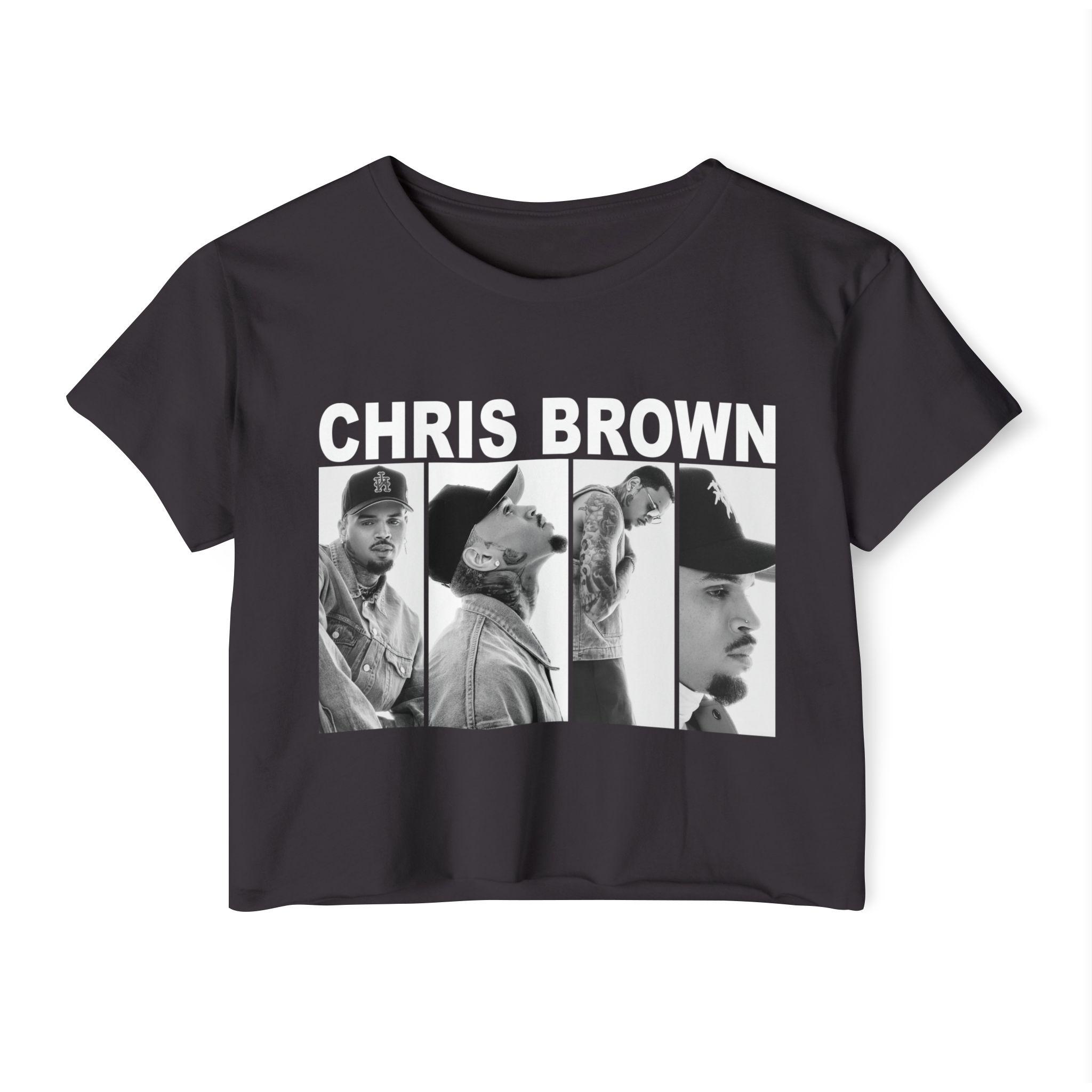 Chris Brown Crop Top Shirt - Etsy Chris Brown Crop Top Shirt - Etsy