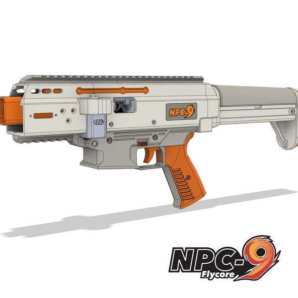 NPC-9 3D Printed Flycore Blaster | .STL Files ONLY