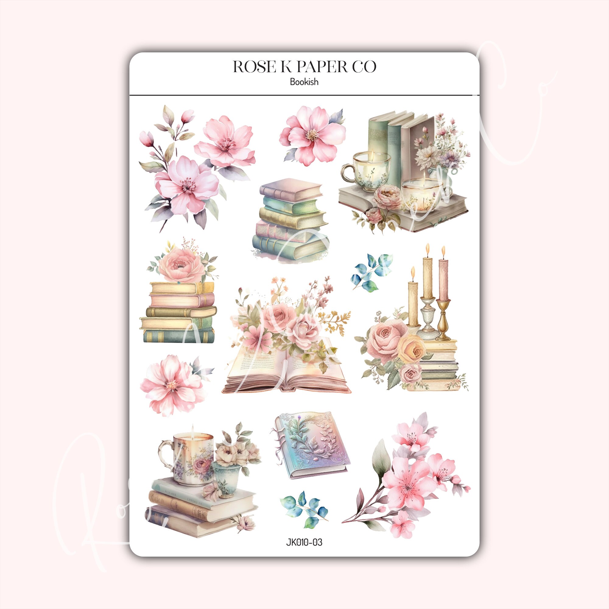 Bookish Reading Journal Printable Stickers for Your Planner, Hobonichi ...