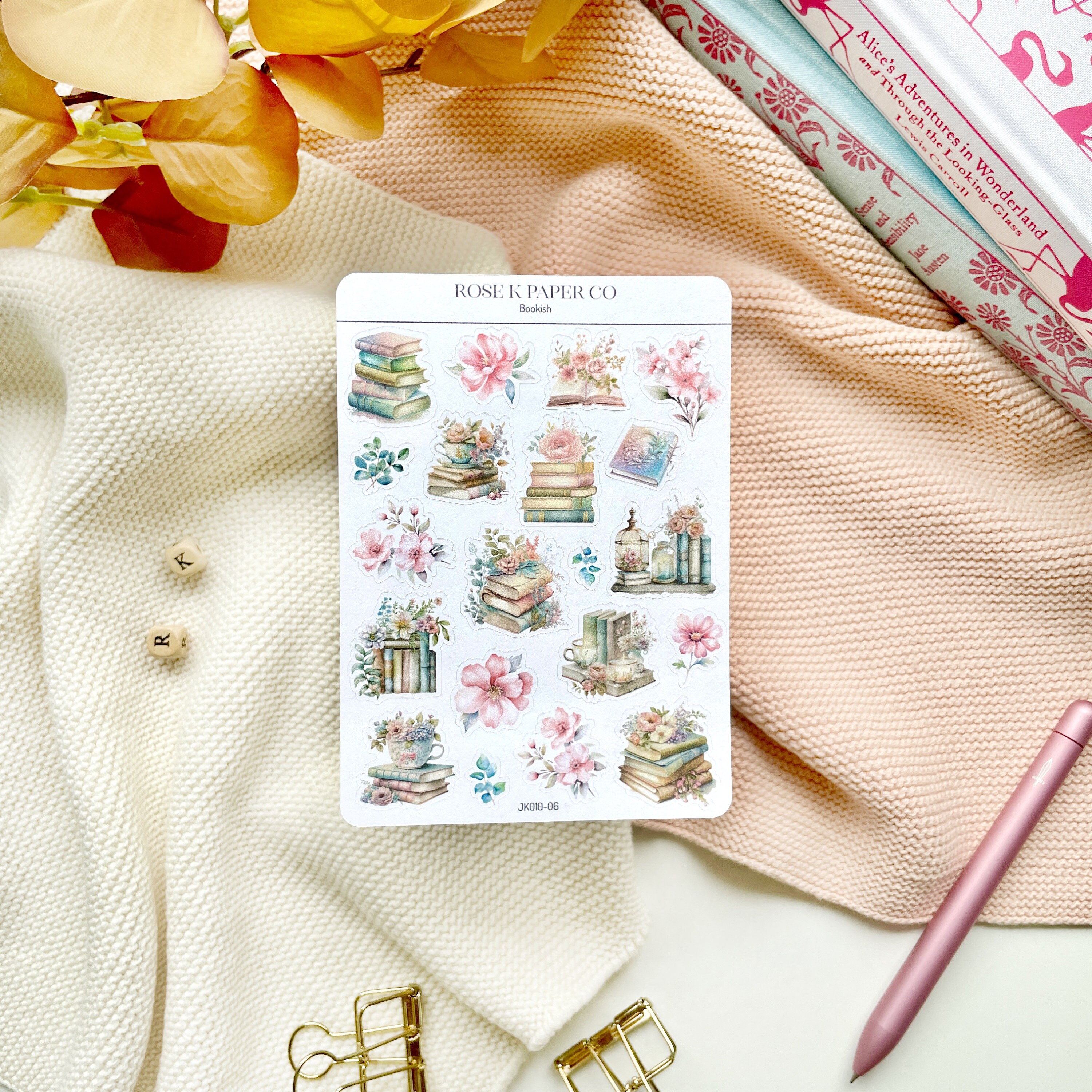 Bookish Reading Journal Printable Stickers for Your Planner, Hobonichi ...
