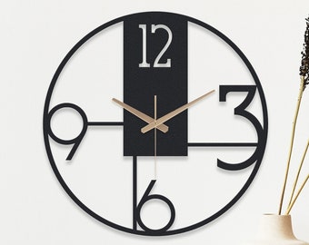 Large wall clock for livingroom, wall clocks unique, modern wall clock, wanduhr gross, decorative clock, wall clock retro, minimalist clock