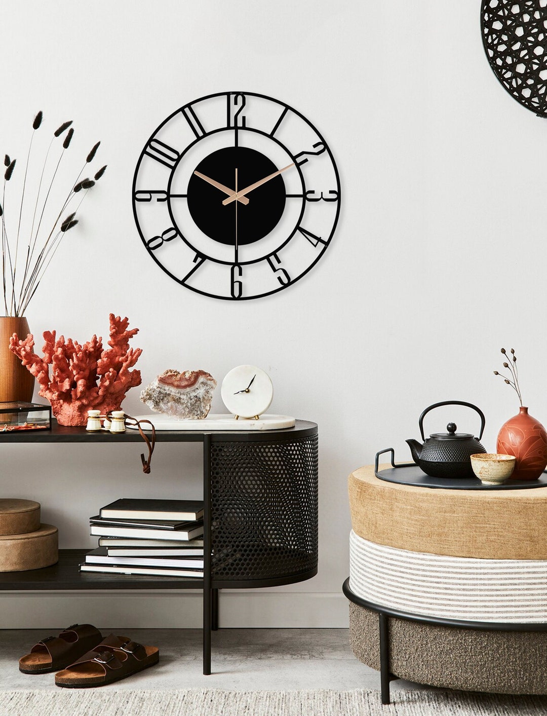 Wall Clock With Numbers, Large Clocks for Wall, Modern Wall Clock