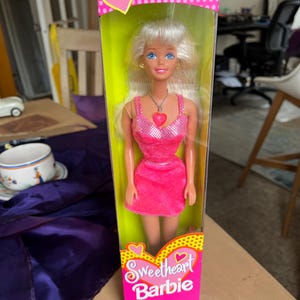 Vintage Barbie Doll Hot Pink Dress Barbie