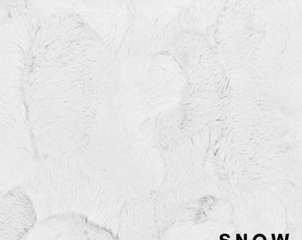 Sneeuwhuid Minky Knuffel Luxe | Minky-stof | Knuffel luxe stof | Witte Minky-stof | Knuffel | 10 mm pool van Shannon Fabrics | Baby deken