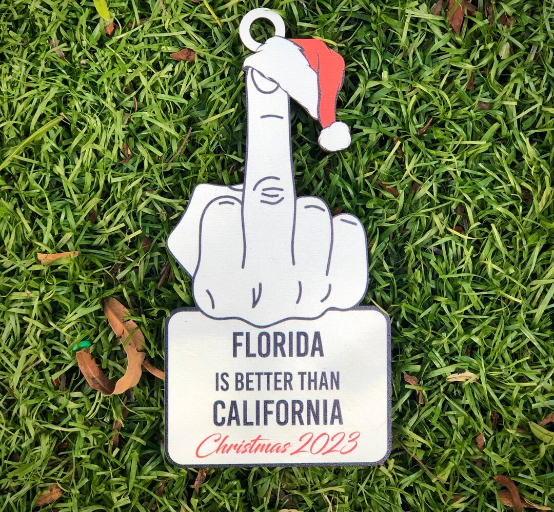 Florida Christmas Ornament Florida Ornaments Christmas Funny Etsy