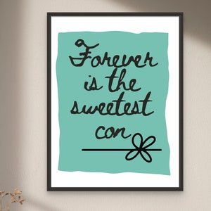 Taylor Lyric Art Print: Cowboy Like Me, Evermore Album (Digital Print)