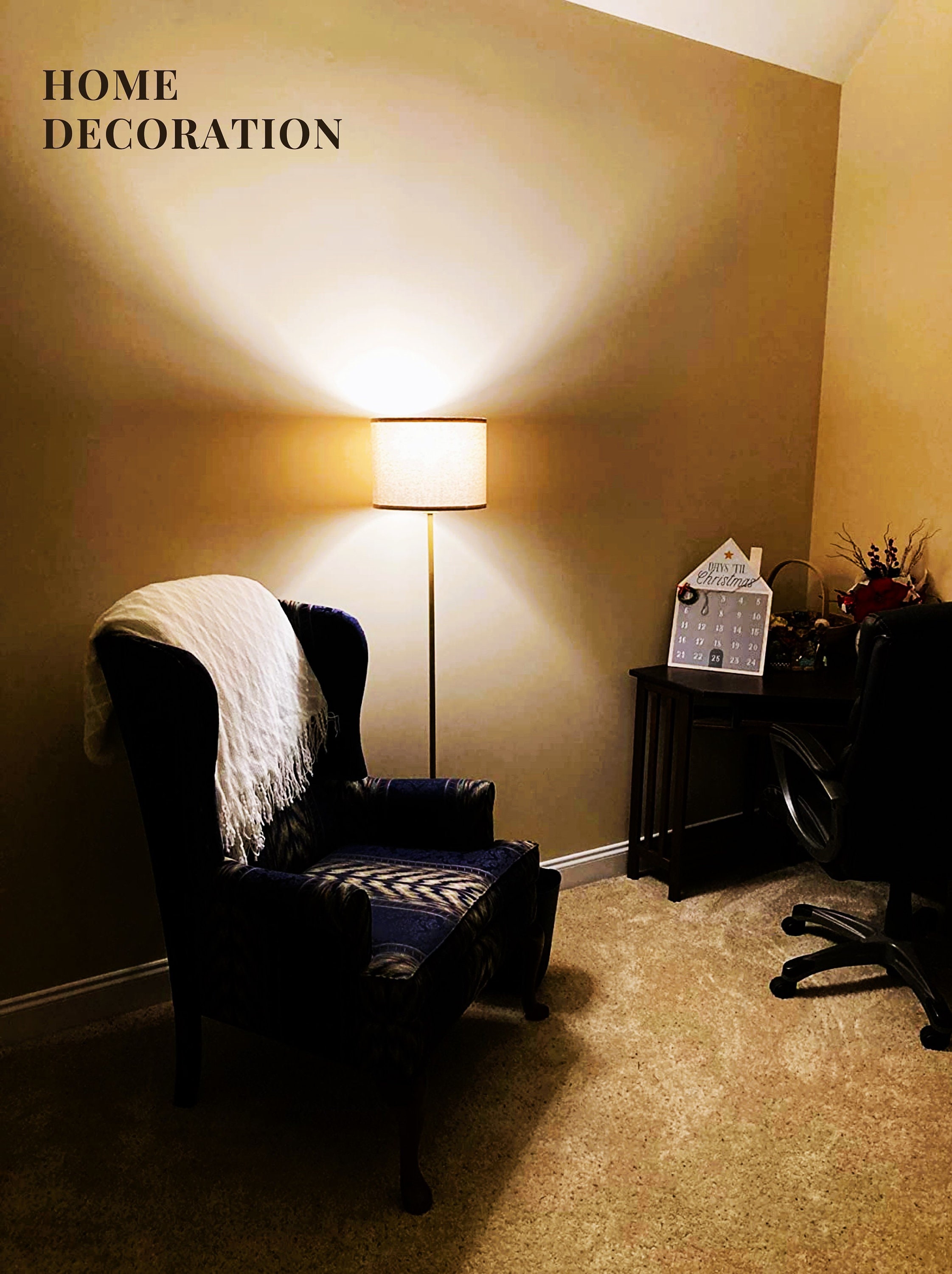 Floor Lamps, Modern Floor Lamp, Simple Standing Lamp, Linen Shade, Tall