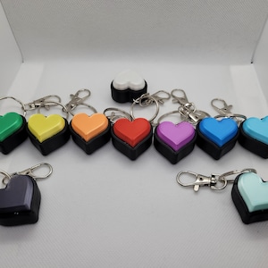 Color Fidget Heart Keychain Clicker
