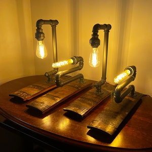 Whiskey Barrel Rustic Lamps