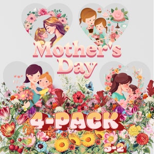 Family Clipart S2 | Love You Mommy | Instant Download | Mother And Daughter | Mother And Son | Digital Download | Sublimate Designs Download