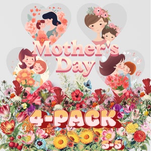 Family Clipart S5 | Love You Mommy | Instant Download | Mother And Daughter | Mother And Son | Digital Download | Sublimate Designs Download