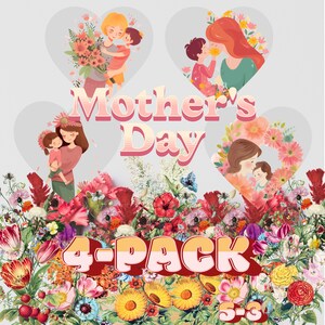Family Clipart S3 | Love You Mommy | Instant Download | Mother And Daughter | Mother And Son | Digital Download | Sublimate Designs Download