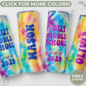 8th Grade Graduation Tumbler Custom Middle School Graduation Cup Personalized Junior High Graduation Necklace Eighth Grade Graduate Mug