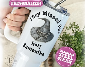 1962 "Se perdieron un vaso" personalizado 1692 "Se perdieron un vaso" Regalo de bruja de Salem Taza de bruja Taza de bruja Vaso de bruja Regalo personalizado de temporada espeluznante