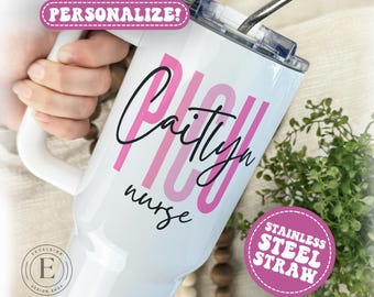 Custom PICU Nurse Gift Personalized PICU Nurse Tumbler Cup New Picu Nurse 40oz Tumbler Picu Nurse 40 oz Tumbler Picu Nurse Cup Picu Nurse
