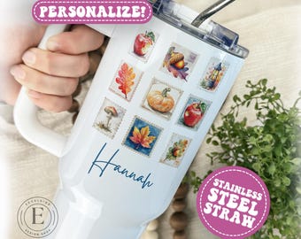 Vaso de otoño personalizado Vaso de otoño personalizado Vaso de otoño de 40 oz Taza de otoño Taza de otoño Taza de otoño Regalo de otoño personalizado Regalo de otoño personalizado