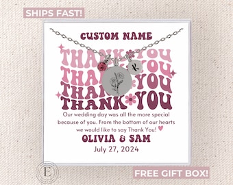 Oficiante de boda gracias collar personalizado gracias boda oficiante joyería collar personalizado regalo para joyería oficiante de boda