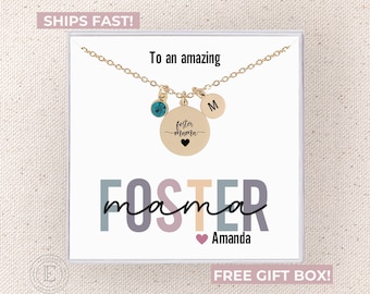 Collar de mamá adoptiva Collar personalizado de mamá adoptiva Joyería personalizada de mamá adoptiva Regalo personalizado de mamá adoptiva para el Día de las Madres de la nueva mamá adoptiva