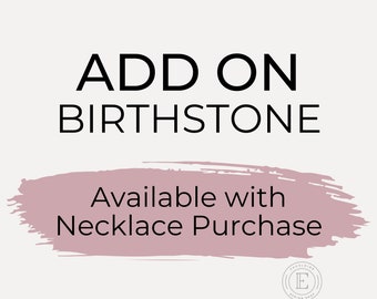 Agregue la piedra natal con la compra del collar