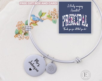 Assistant Principal Bracelet Personalized Assistant Principal Appreciation Jewelry Thank You Gift for Assistant Principal Custom End of Year