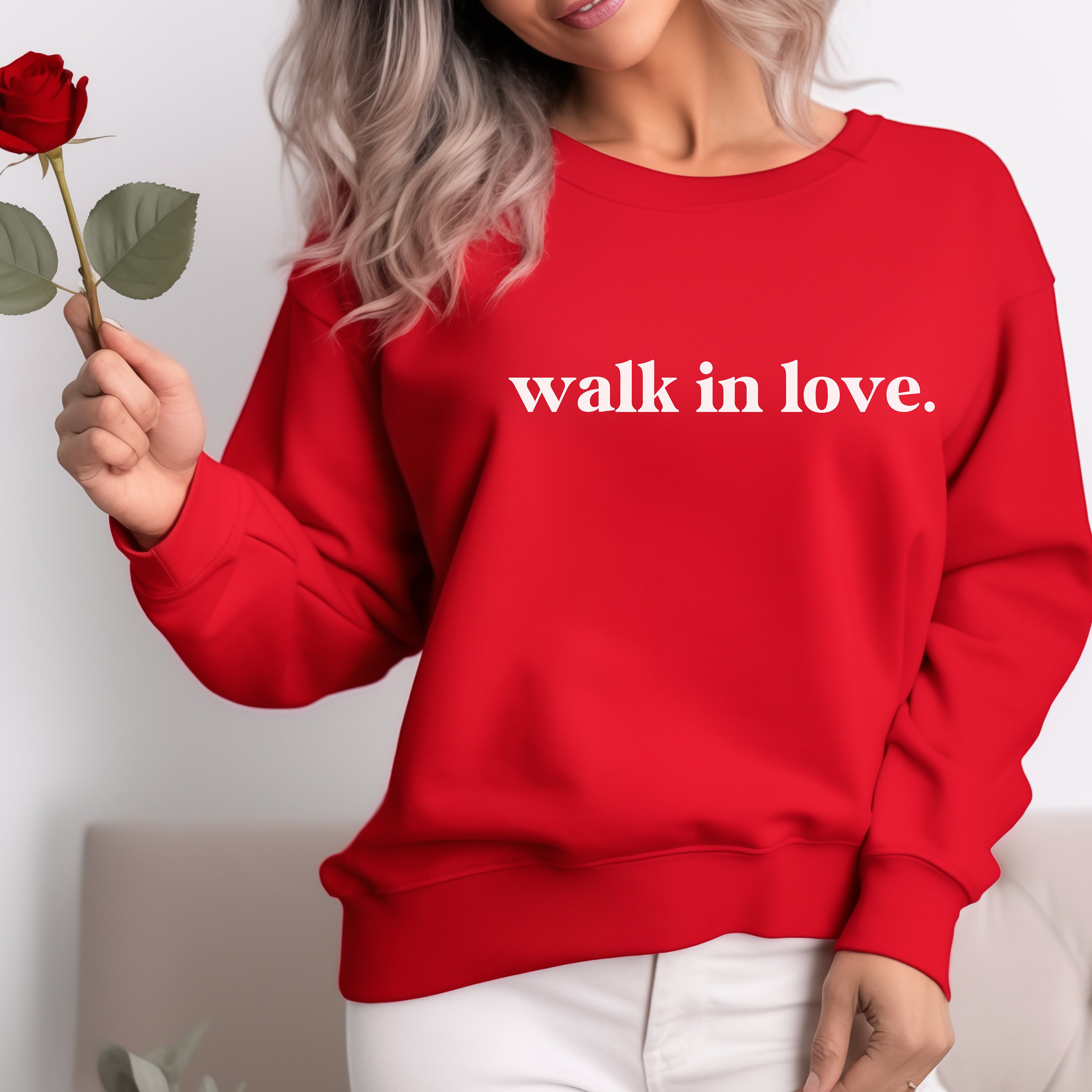 Walk in love sweatshirt hotsell