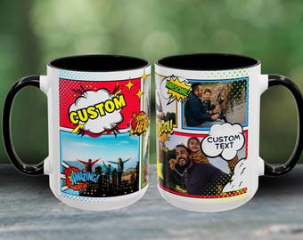 Personalized Photo Mug, Custom Photo Mug, Custom Pet mug, Unique Gifts for Dad, Custom Mug With Picture, First Fathers Day, 1st Anniversary