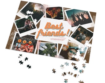 Custom Jigsaw Photo Puzzle, Retro Personalized Puzzle, Friend  Gift, Personalized Puzzle, Best Friend, Vintage Puzzle Custom, Galentines