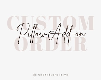Pillow Insert Add-On | Upgrade Your Pillowcase Cover to a Full Pillow | 16x16, 18x18, 20x20 Insert Option