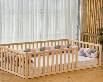 Montessori Floor Bed, Toddler Bed, Twin Floor Bed, Toddler Bed Frame, Montessori Bed