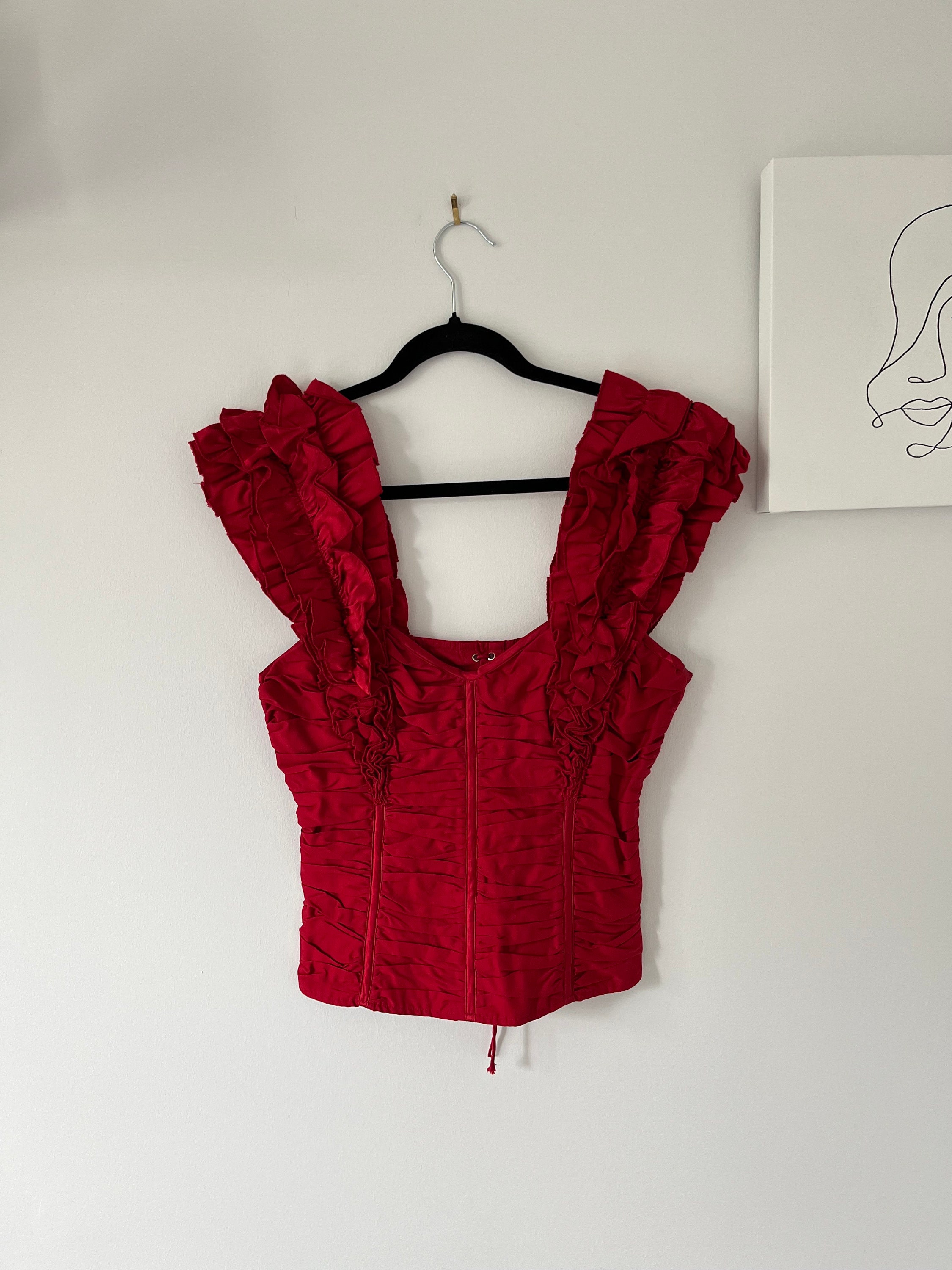 Red Corset Top -  Israel