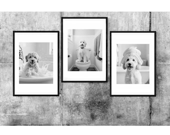 Decoración de baño con dibujos: impresiones de pared lindas y divertidas para el baño