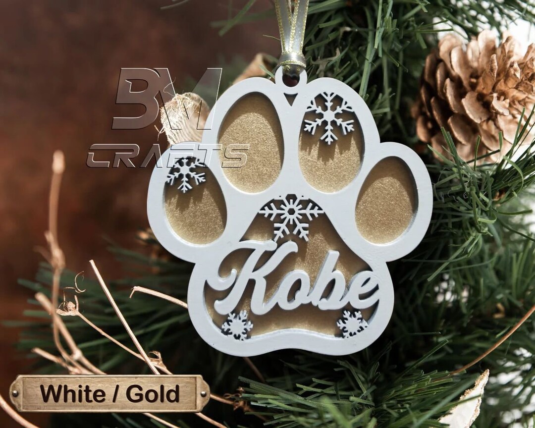 Personalized Dog Tag Christmas Tree Ornament Custom Christmas Etsy