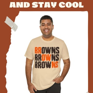 Orange & Brown Cleveland Browns Unisex Jersey Short Sleeve Tee Cleveland Ohio Football Browns Fans Tailgating