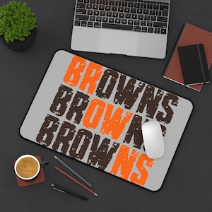 Podkładka pod biurko Cleveland Browns, jaskinia fana futbolu amerykańskiego Cleveland