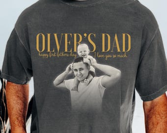 custom photo dad shirt, father's day tee, vintage dad shirts, best dad ever shirt, new dad gift tee, first father's day shirt birthday gift